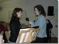 Uschi beim Interview mit 90.1